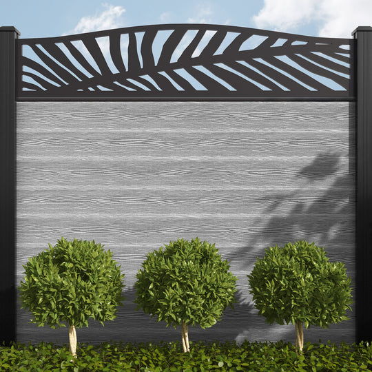Palm Curved Fence Screen