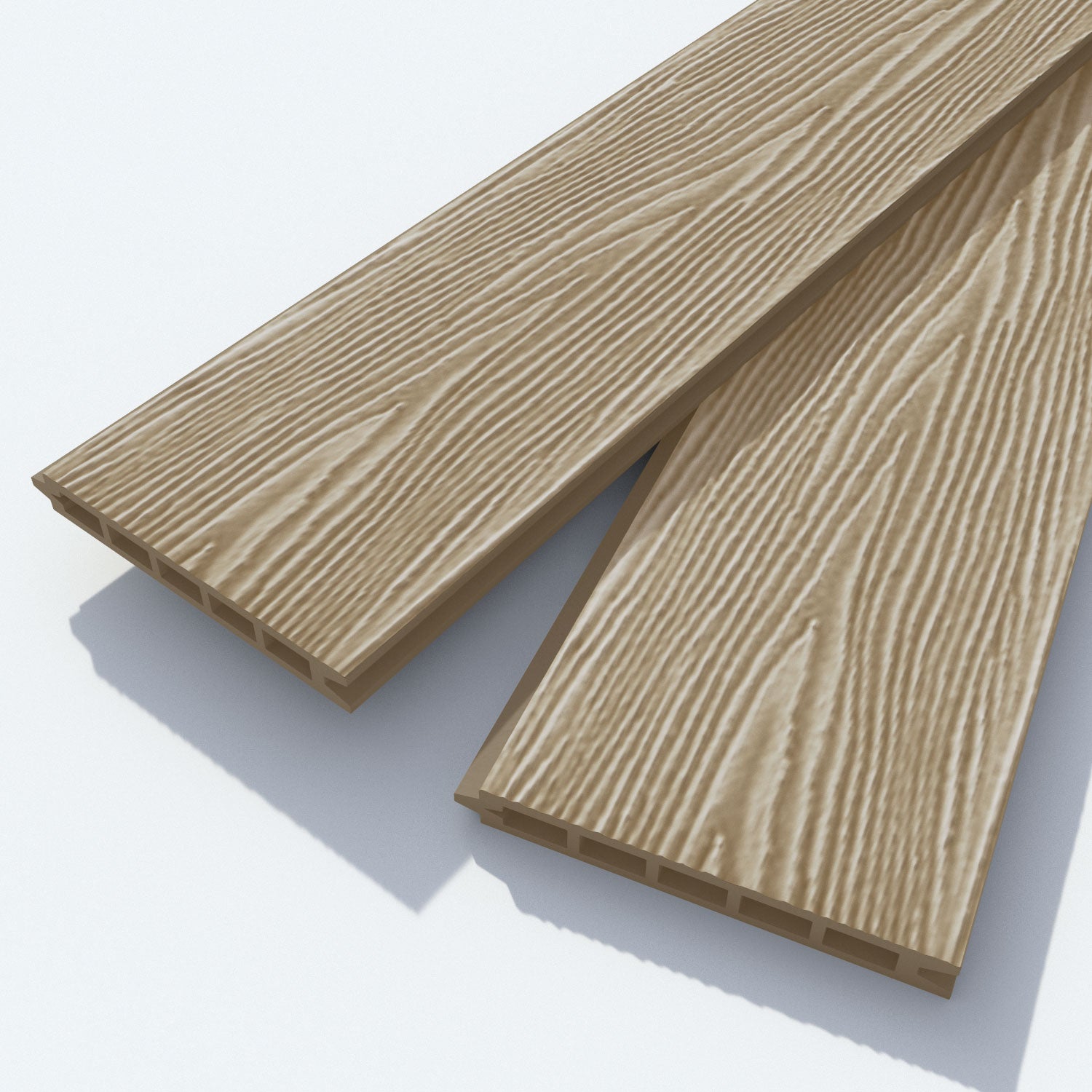 Classic Alnara Fence Panel - Light Oak - for existing concrete posts