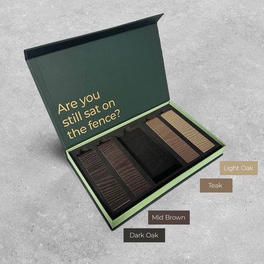 Classic (Grained Finish) - Shades of Brown Fence Slat Sample Pack