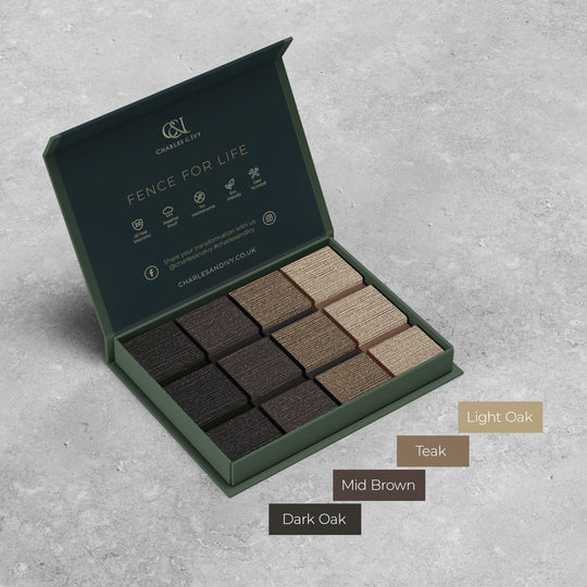 Hudson (Brushed Finish) - Shades of Brown Fence Slat Sample Pack