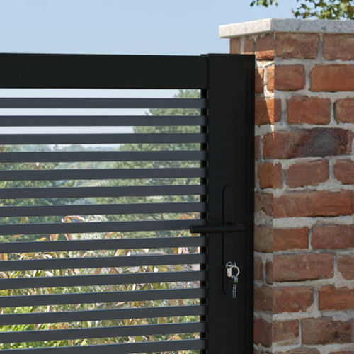 Toledo Aluminium Pedestrian Gate - Grey